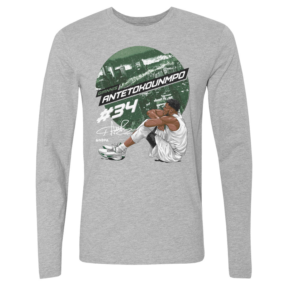 Giannis Antetokounmpo Men's Long Sleeve T-Shirt | 500 LEVEL