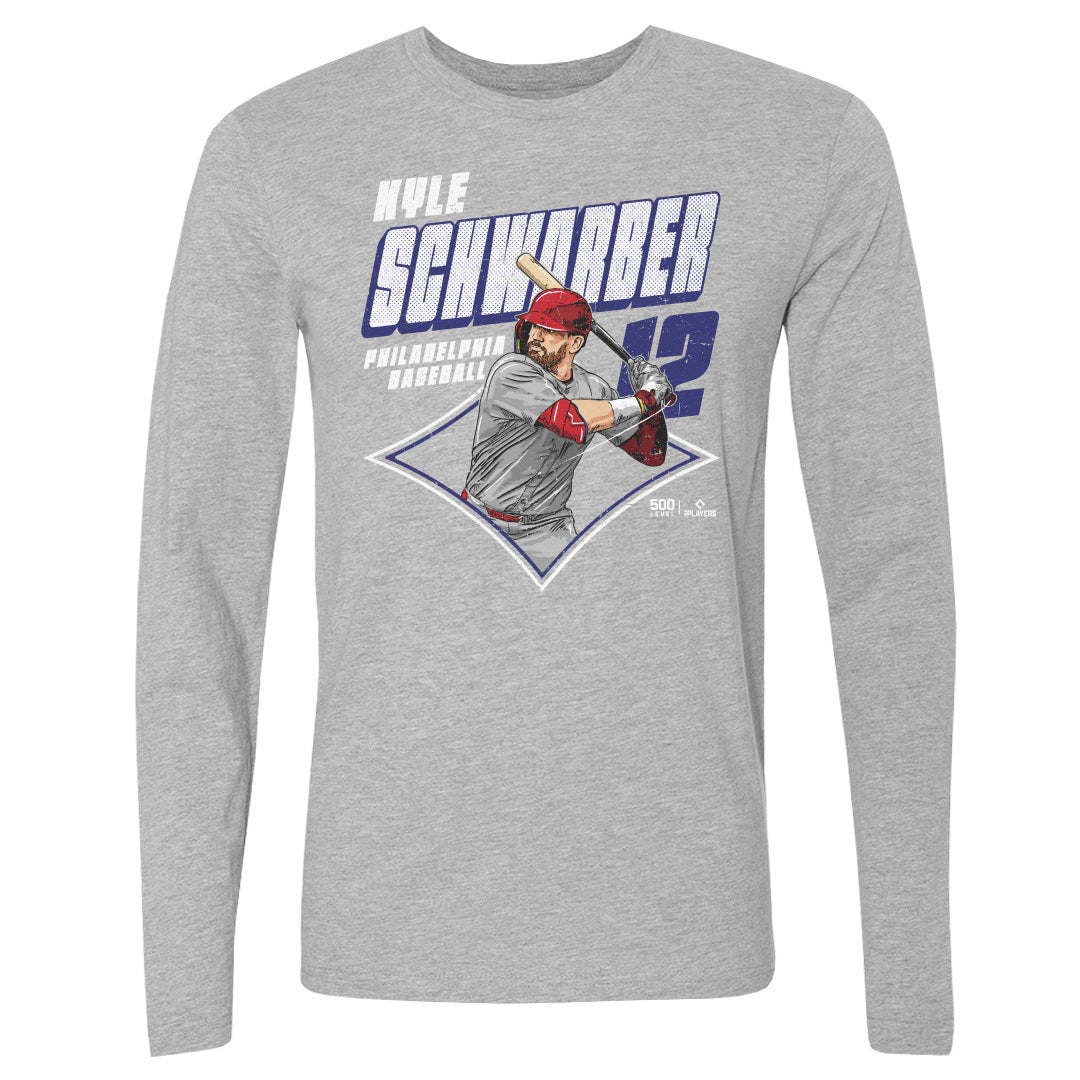 Kyle Schwarber Men's Long Sleeve T-Shirt | 500 LEVEL