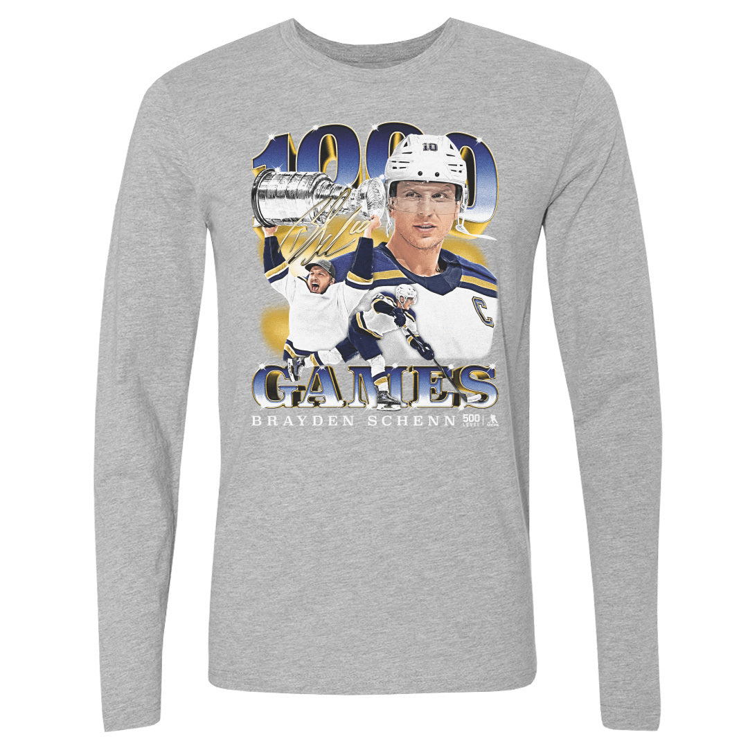 Brayden Schenn Men's Long Sleeve T-Shirt | 500 LEVEL
