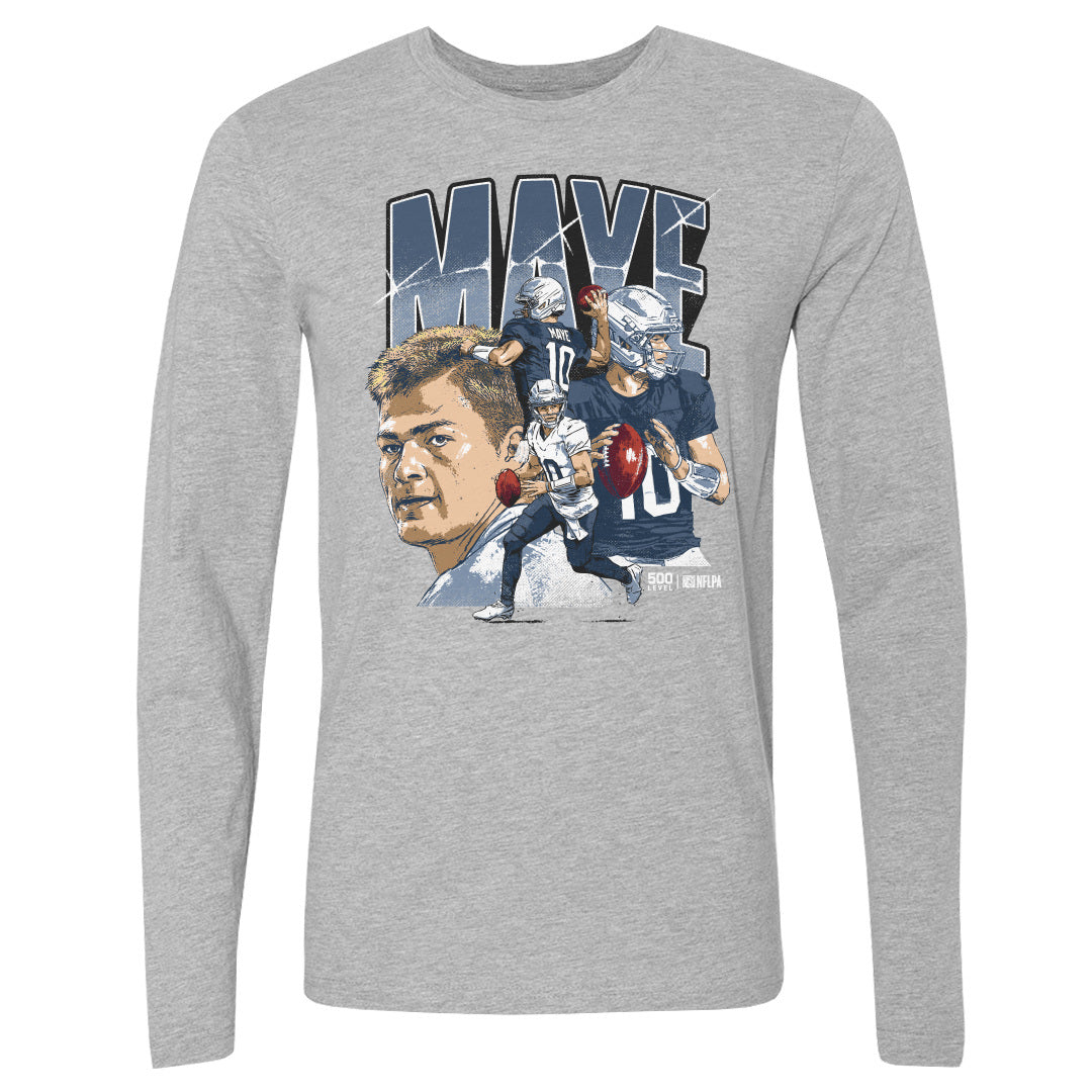 Drake Maye Men's Long Sleeve T-Shirt | 500 LEVEL