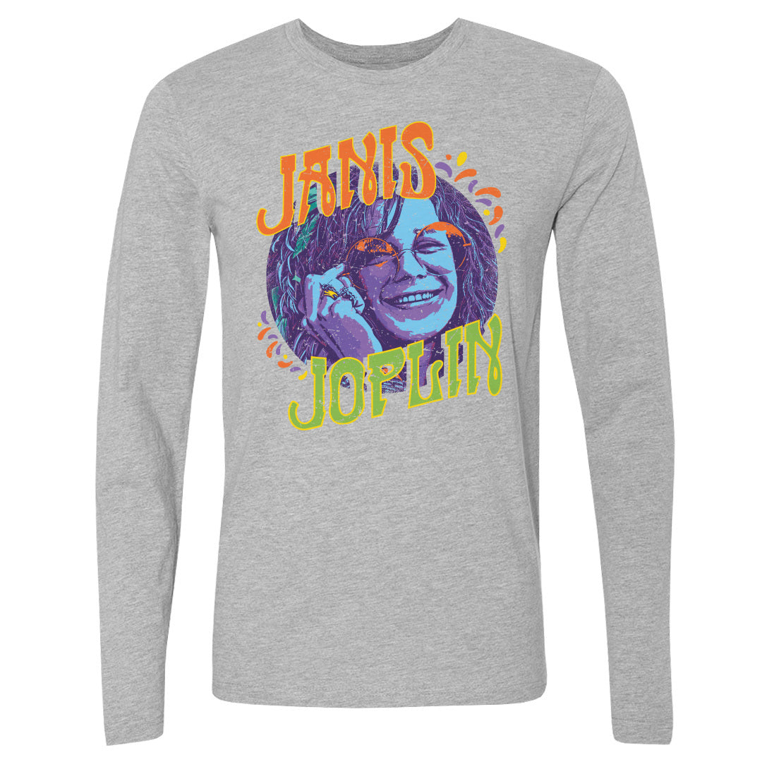 Janis Joplin Men's Long Sleeve T-Shirt | 500 LEVEL