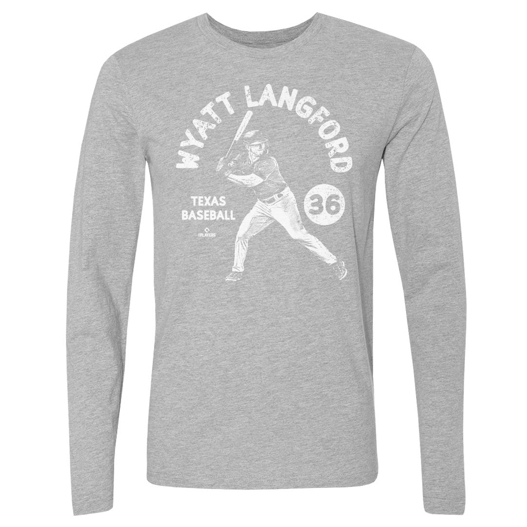 Wyatt Langford Men's Long Sleeve T-Shirt | 500 LEVEL