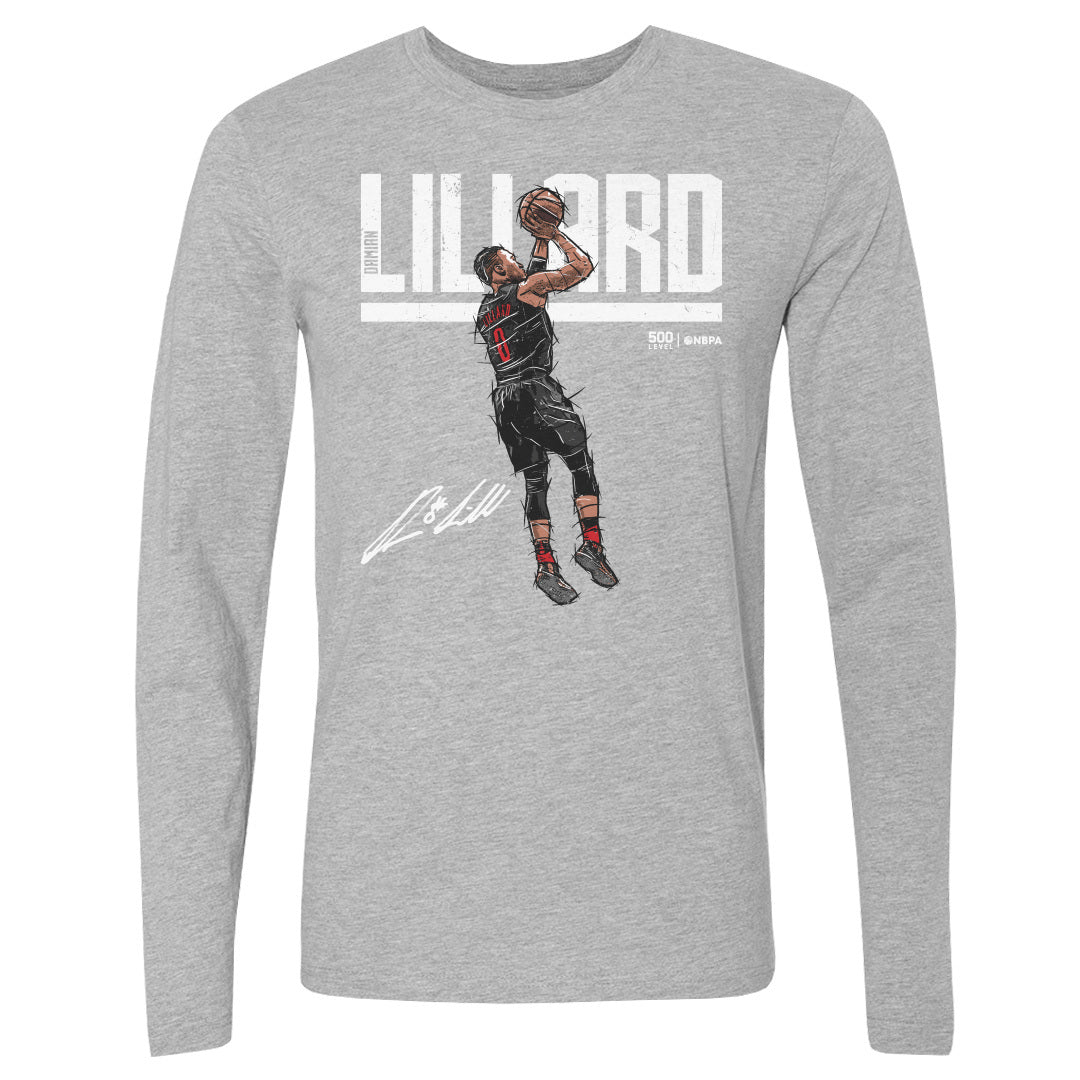 Damian Lillard Men's Long Sleeve T-Shirt | 500 LEVEL