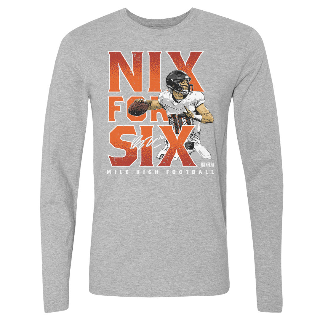 Bo Nix Men's Long Sleeve T-Shirt | 500 LEVEL