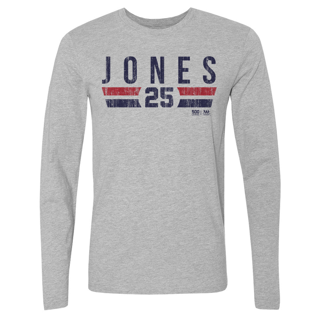 Andruw Jones Men's Long Sleeve T-Shirt | 500 LEVEL