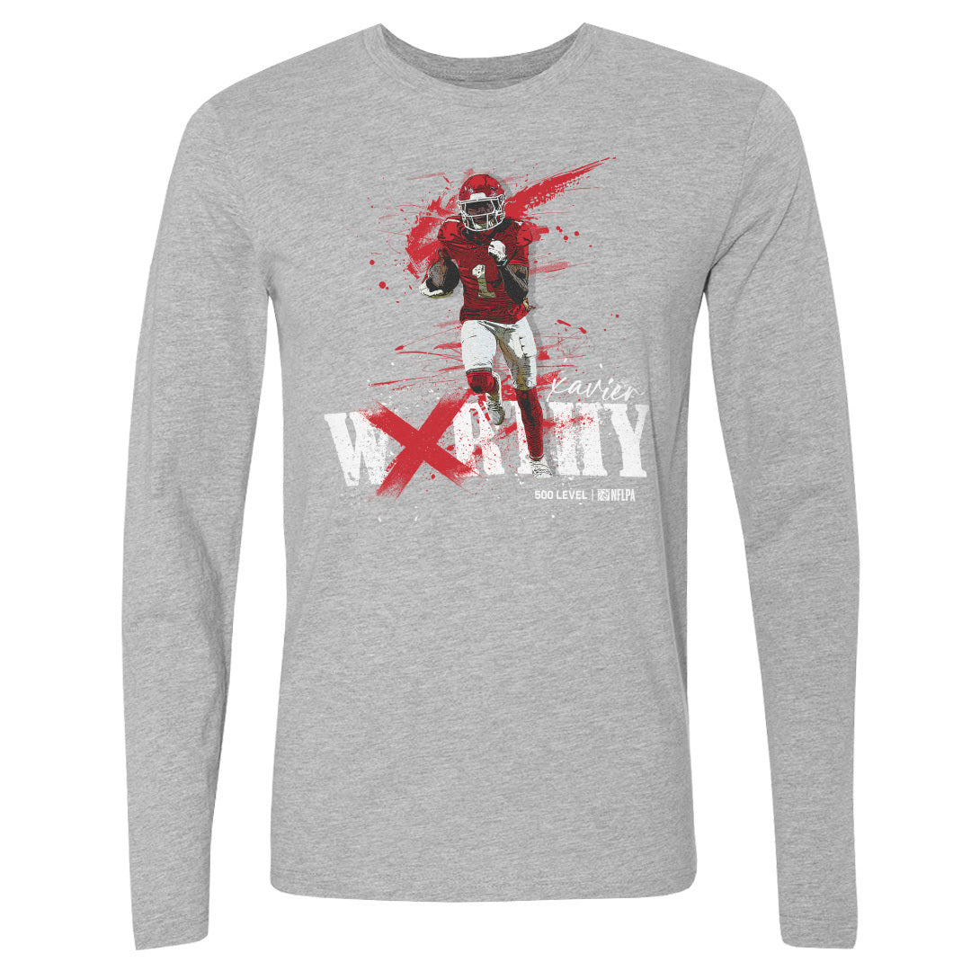 Xavier Worthy Men's Long Sleeve T-Shirt | 500 LEVEL