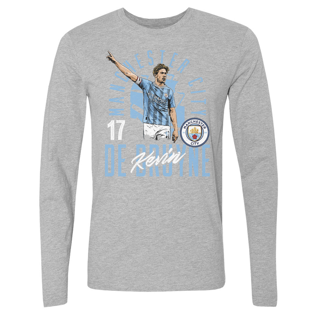 Kevin De Bruyne Men's Long Sleeve T-Shirt | 500 LEVEL