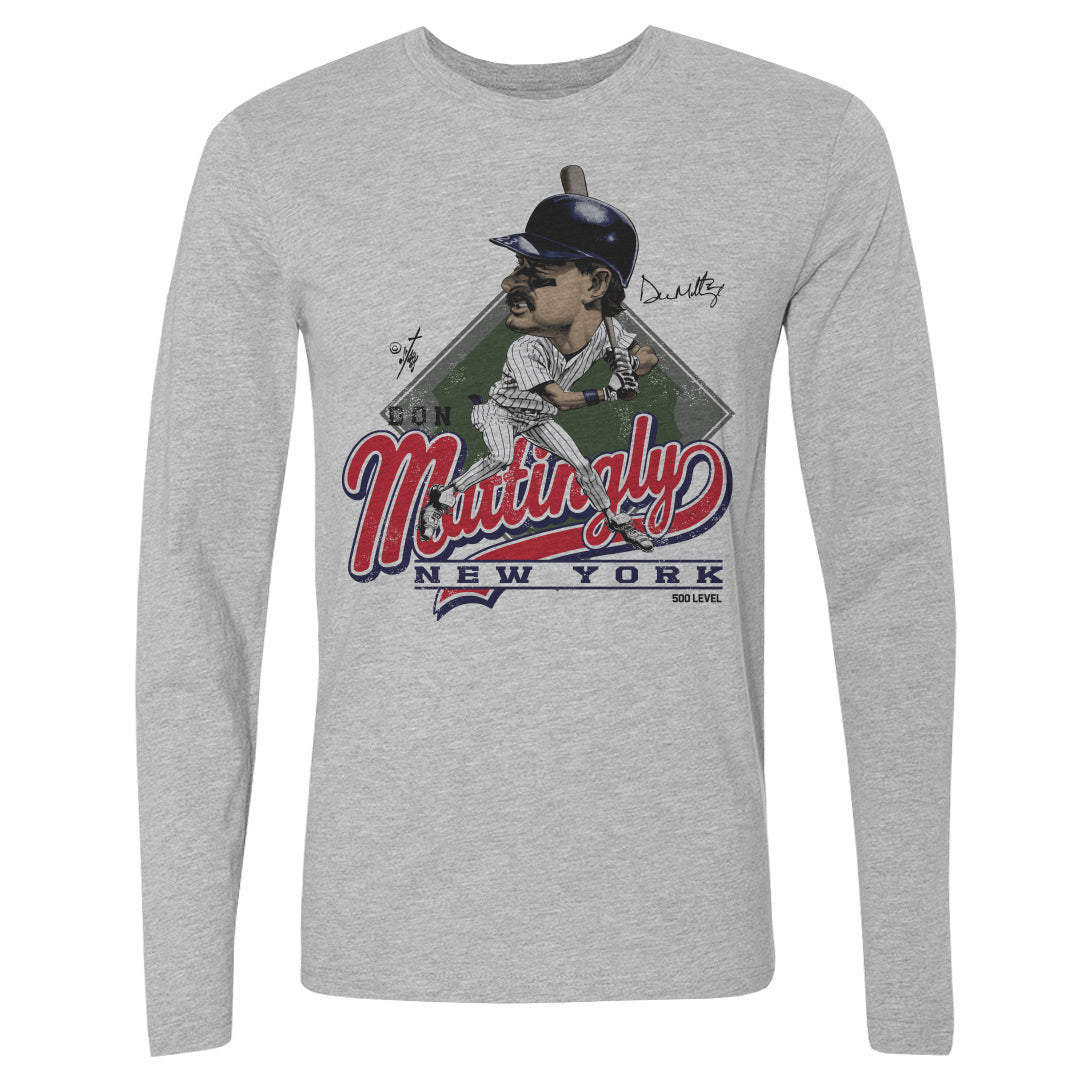Don Mattingly Men's Long Sleeve T-Shirt | 500 LEVEL
