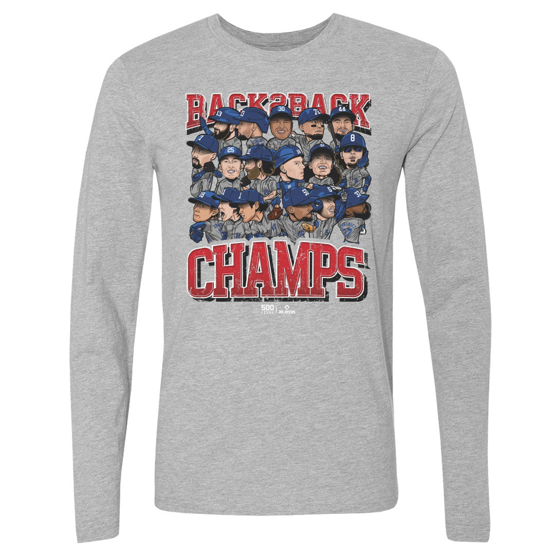 Los Angeles Baseball Men's Long Sleeve T-Shirt | 500 LEVEL