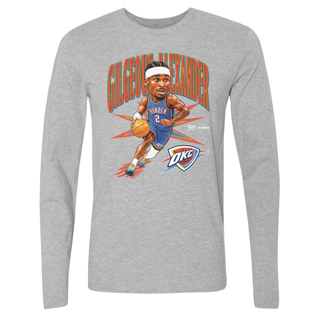 Shai Gilgeous-Alexander Men's Long Sleeve T-Shirt | 500 LEVEL