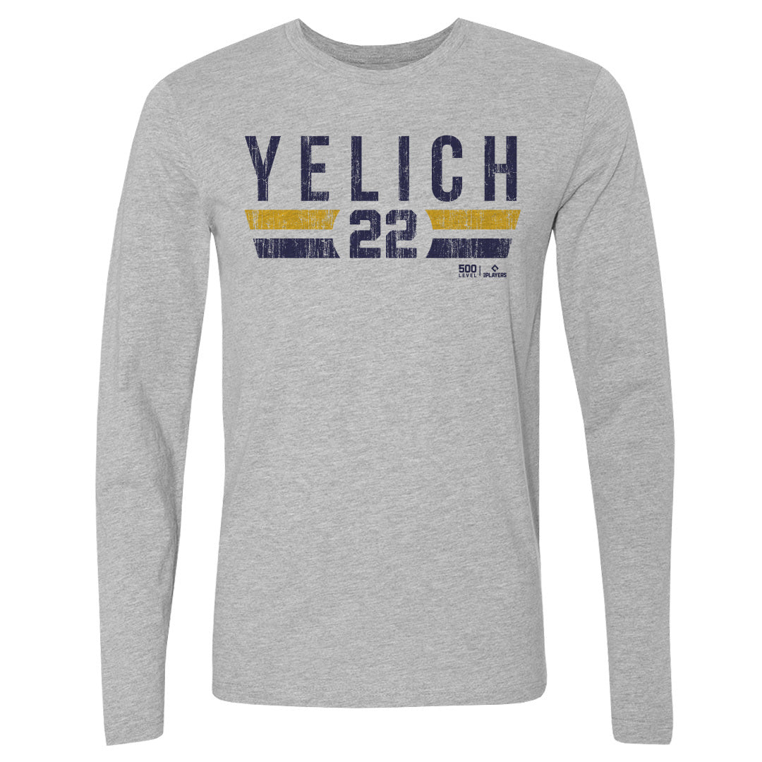Christian Yelich Men's Long Sleeve T-Shirt | 500 LEVEL