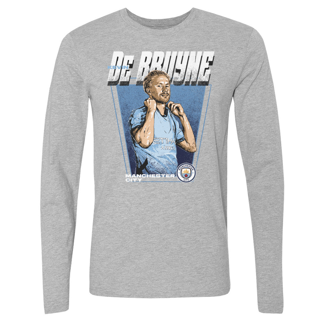 Kevin De Bruyne Men's Long Sleeve T-Shirt | 500 LEVEL