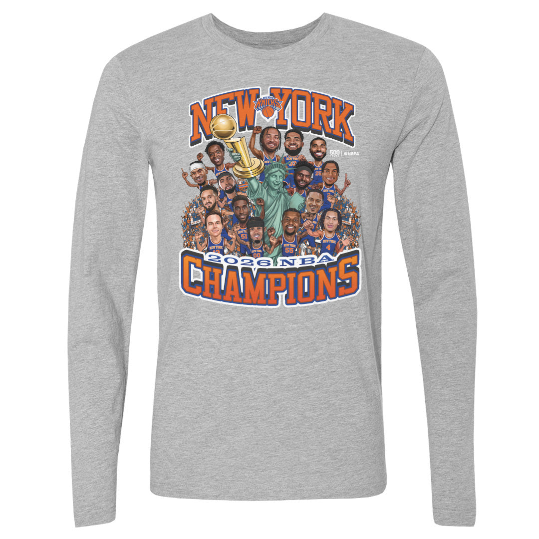New York Knicks Men's Long Sleeve T-Shirt | 500 LEVEL