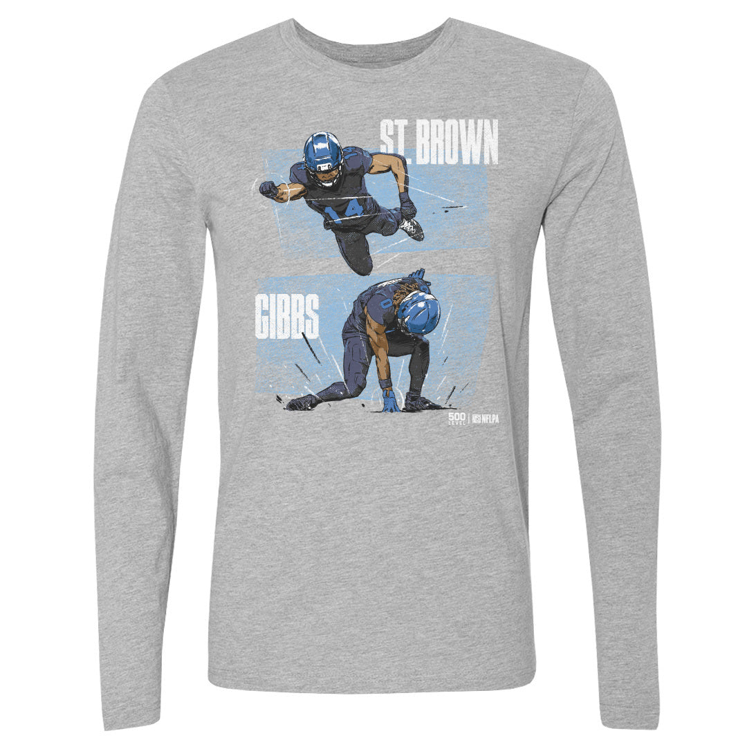 Jahmyr Gibbs Men's Long Sleeve T-Shirt | 500 LEVEL