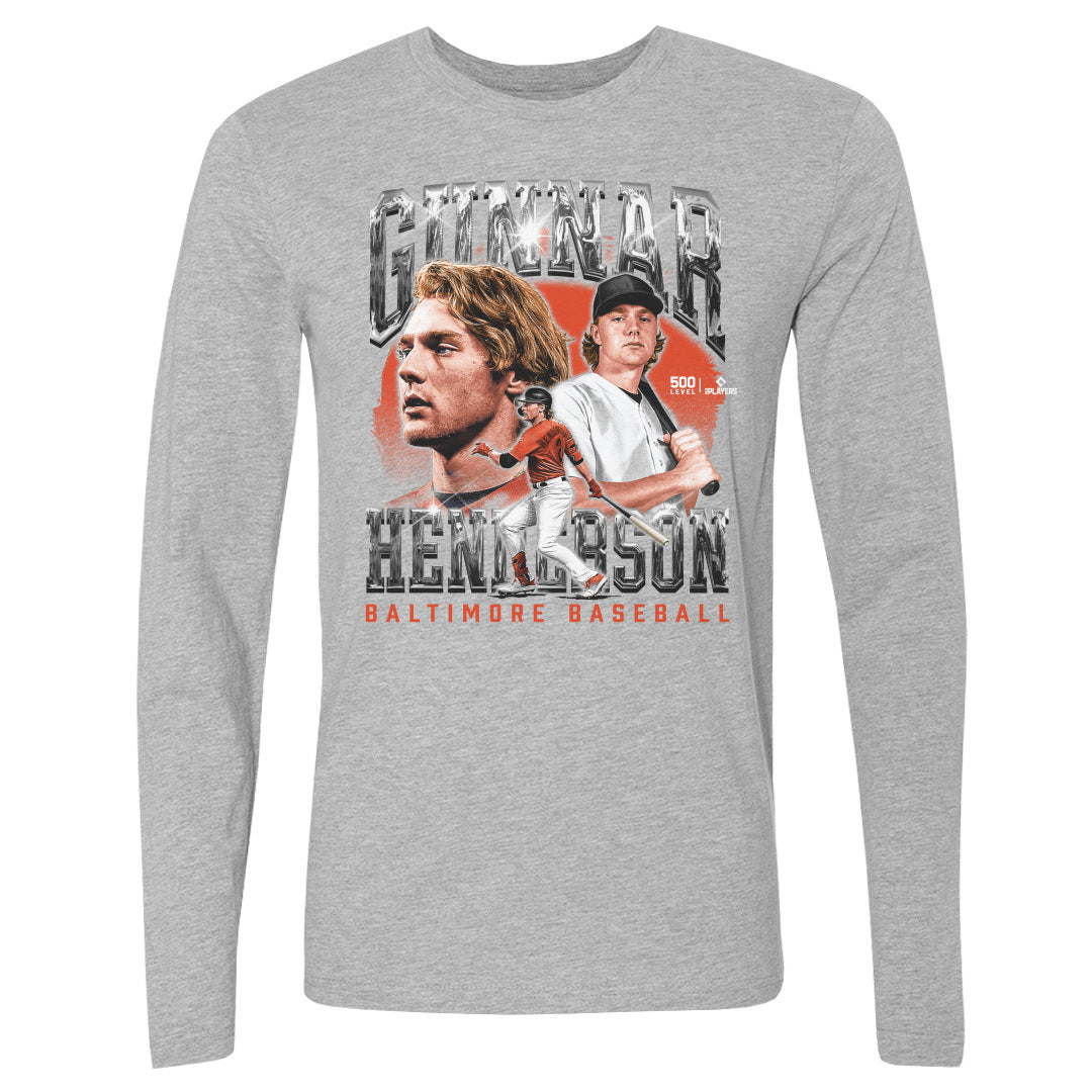 Gunnar Henderson Men's Long Sleeve T-Shirt | 500 LEVEL