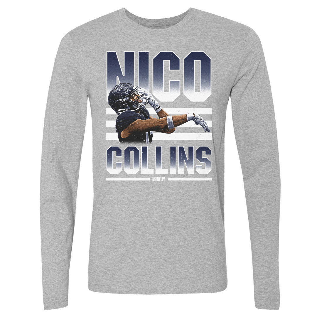 Nico Collins Men's Long Sleeve T-Shirt | 500 LEVEL