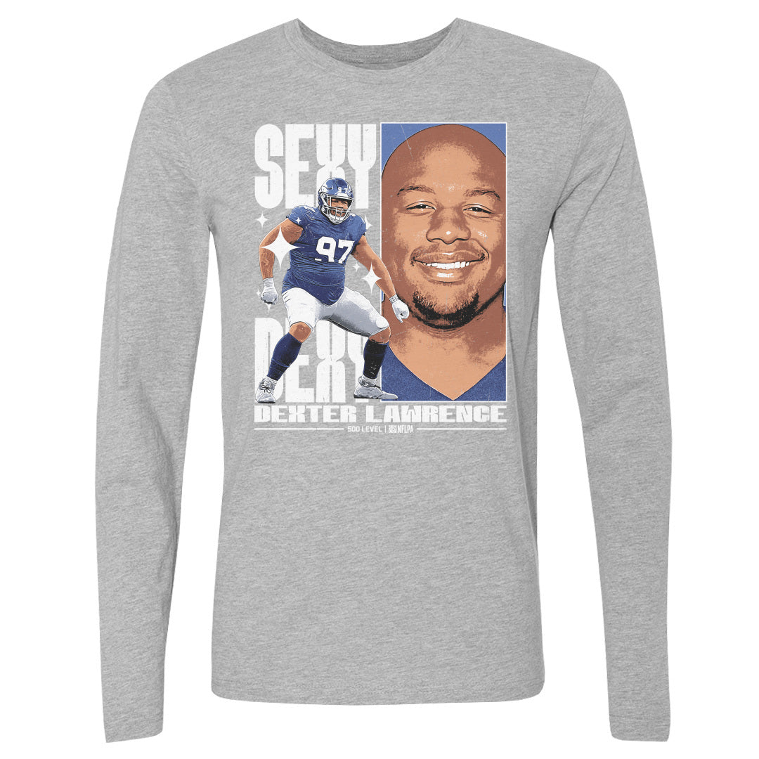 Dexter Lawrence Men's Long Sleeve T-Shirt | 500 LEVEL