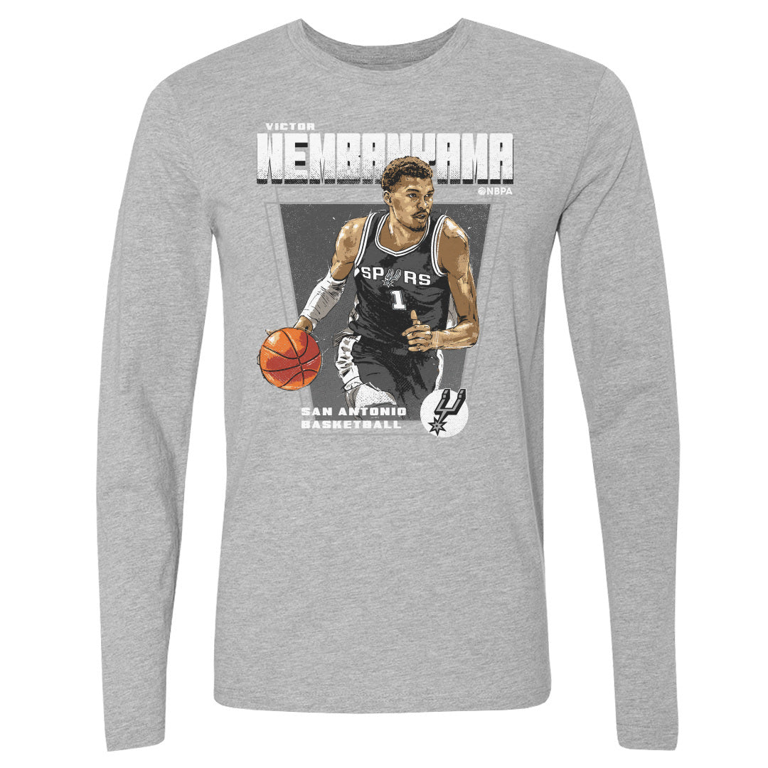 Victor Wembanyama Men's Long Sleeve T-Shirt | 500 LEVEL