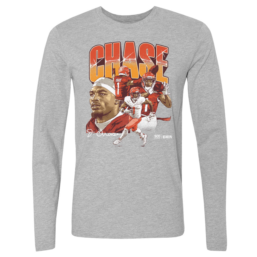Ja'Marr Chase Men's Long Sleeve T-Shirt | 500 LEVEL