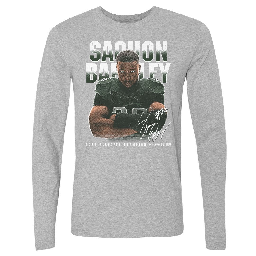 Saquon Barkley Men's Long Sleeve T-Shirt | 500 LEVEL