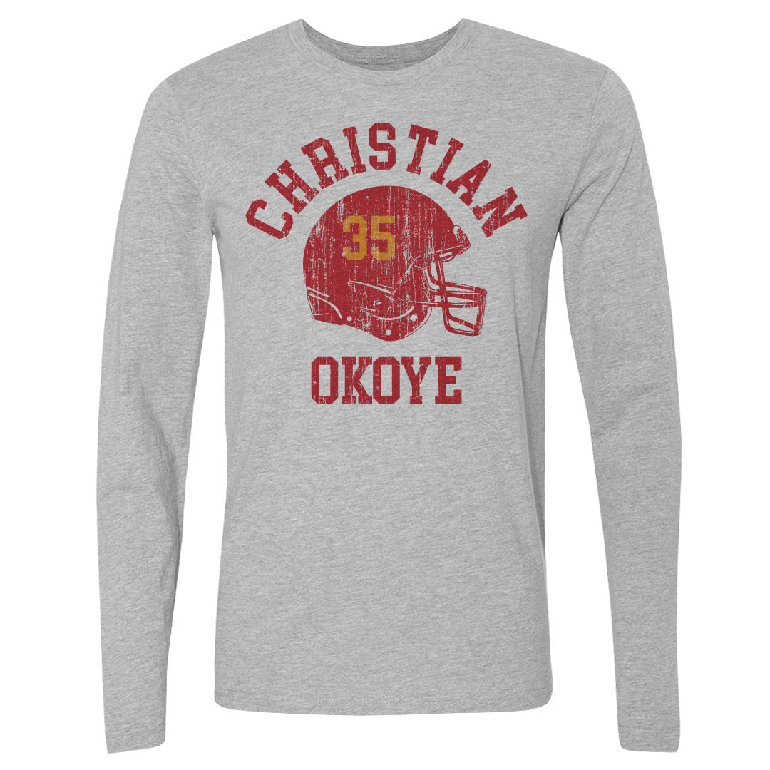 Christian Okoye Men's Long Sleeve T-Shirt | 500 LEVEL