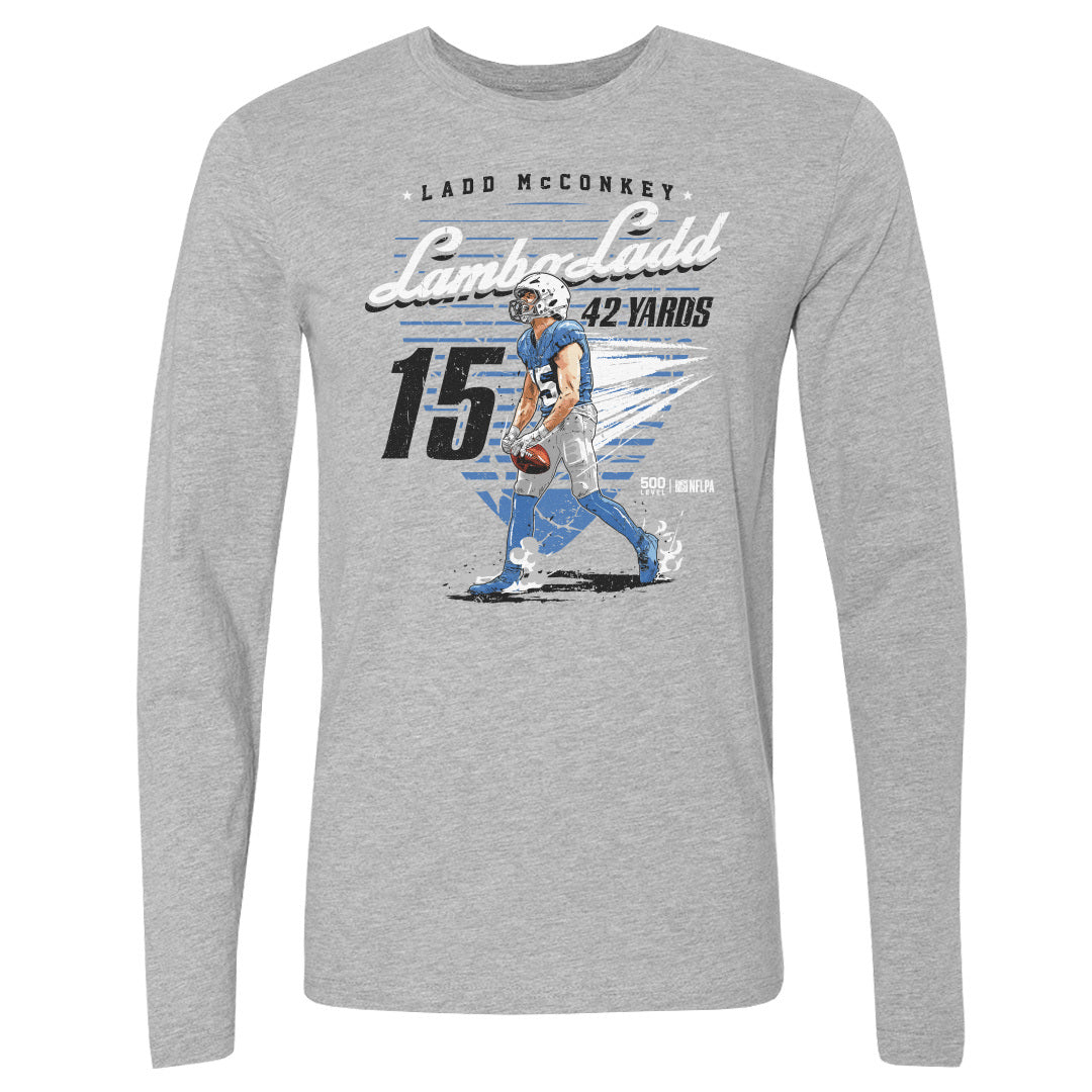 Ladd McConkey Men's Long Sleeve T-Shirt | 500 LEVEL