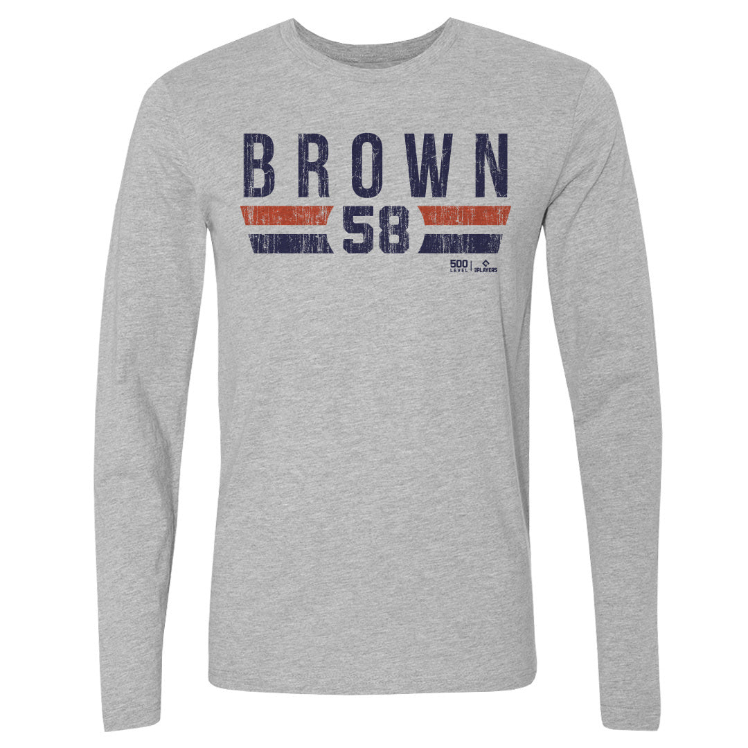 Hunter Brown Men's Long Sleeve T-Shirt | 500 LEVEL