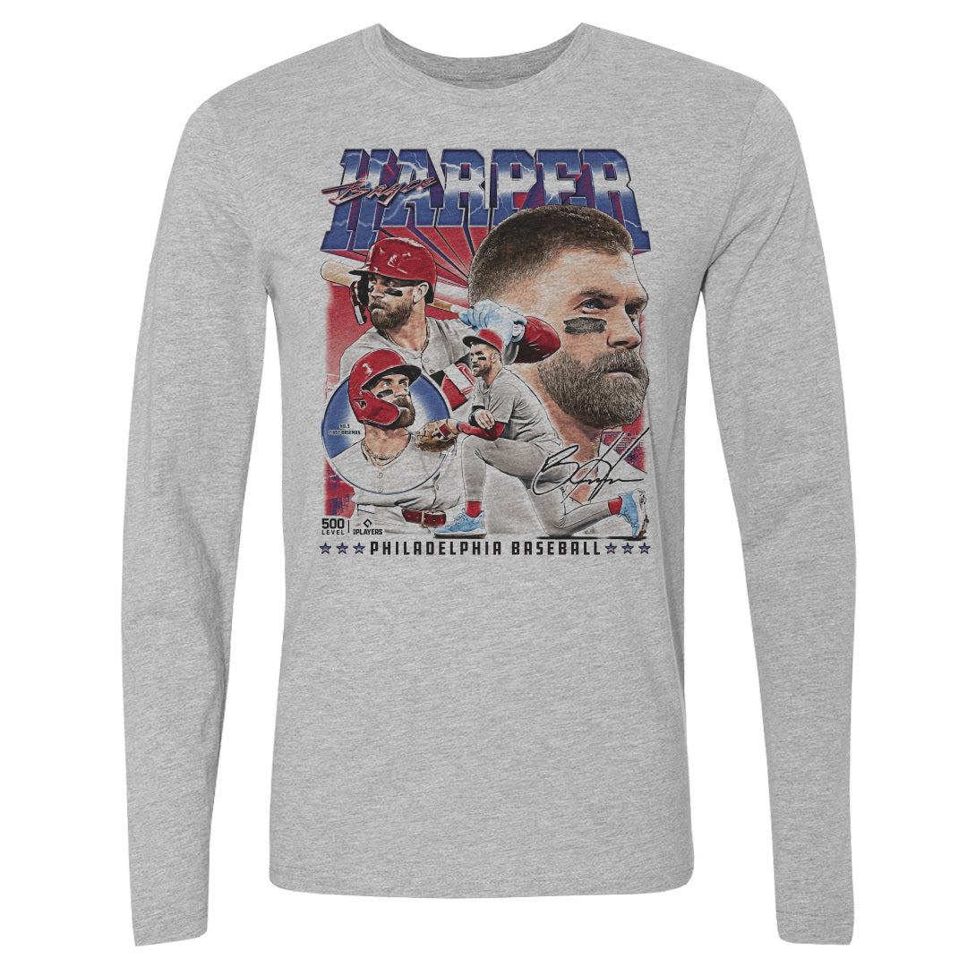 Bryce Harper Men's Long Sleeve T-Shirt | 500 LEVEL