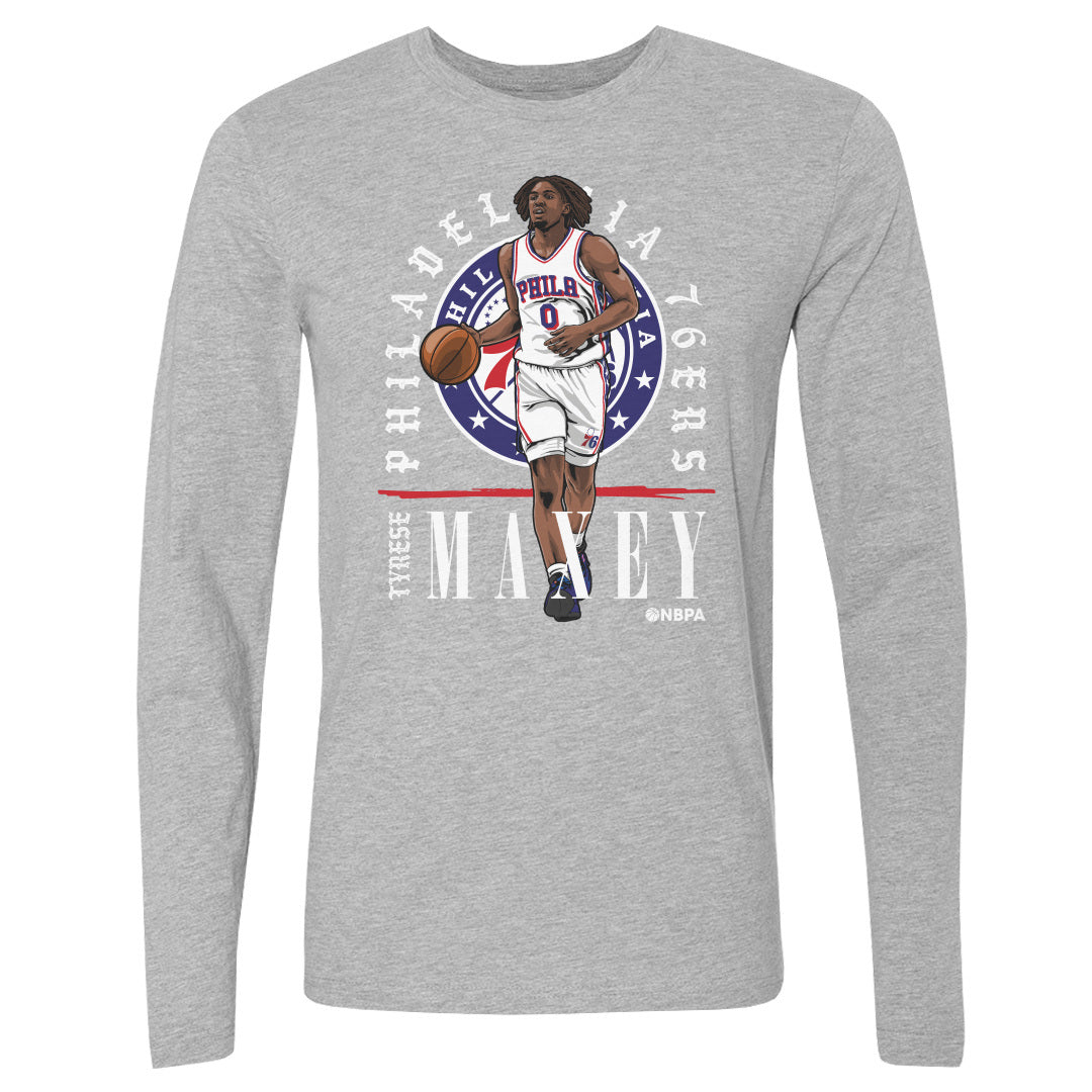 Tyrese Maxey Men's Long Sleeve T-Shirt | 500 LEVEL