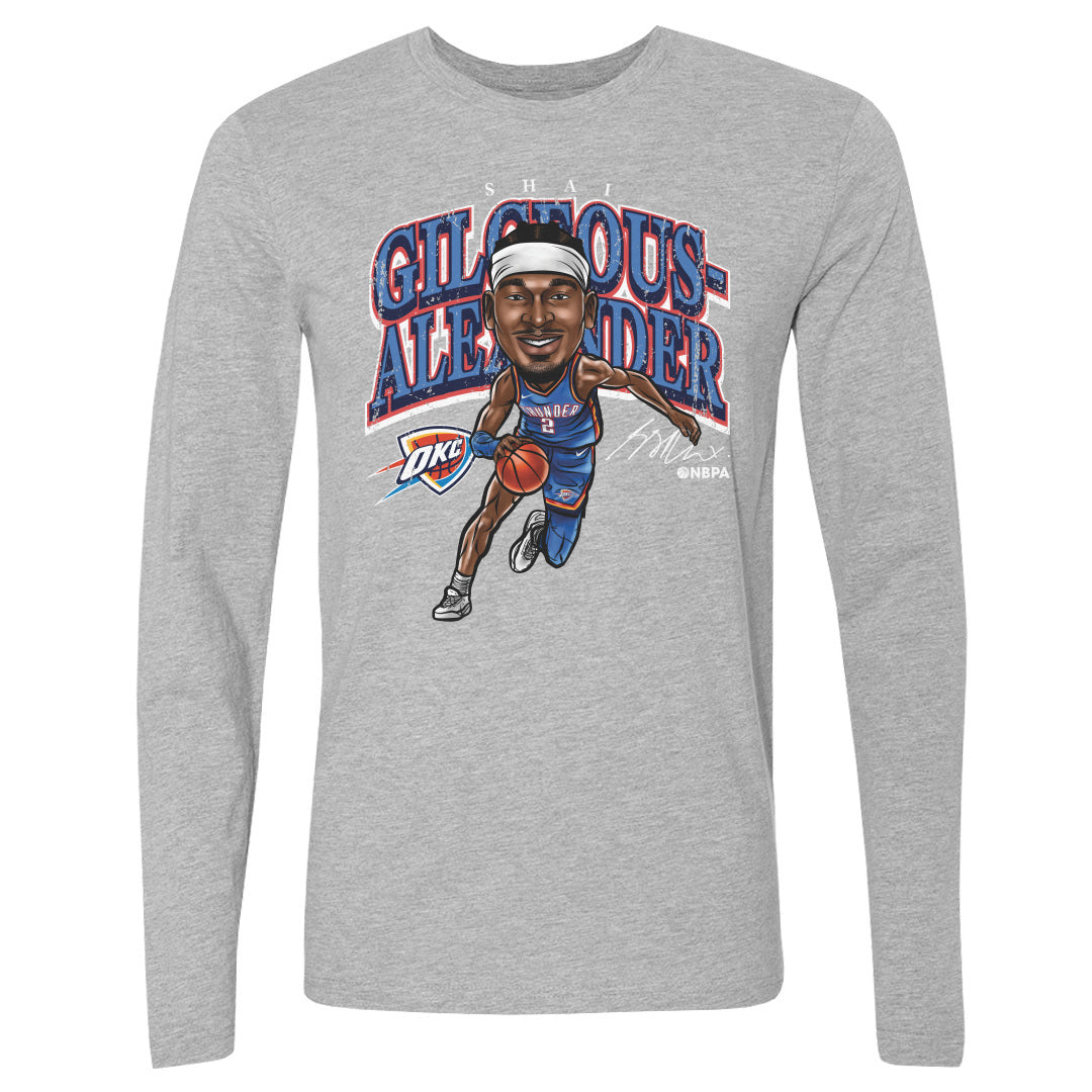 Shai Gilgeous-Alexander Men's Long Sleeve T-Shirt | 500 LEVEL