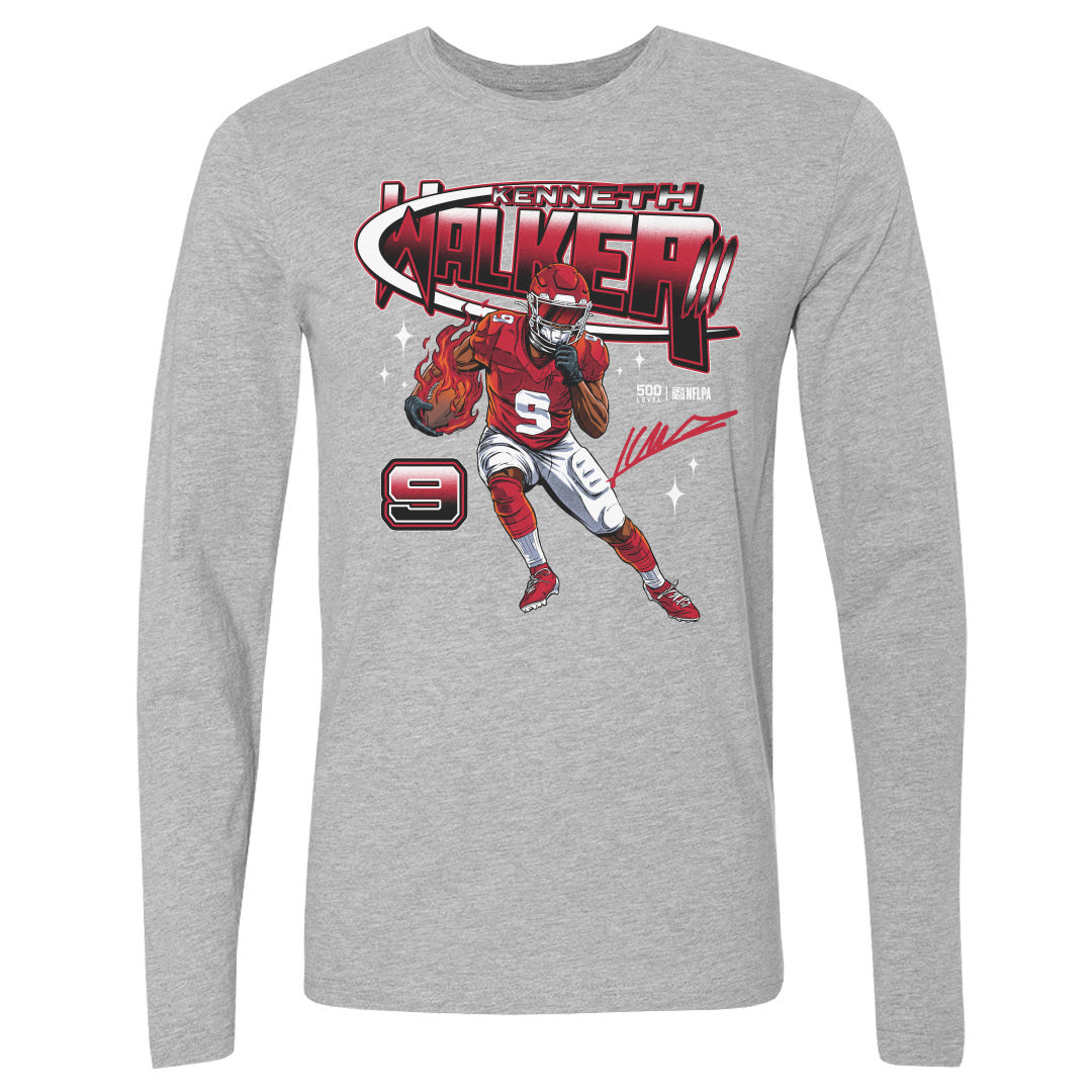 Kenneth Walker III Men's Long Sleeve T-Shirt | 500 LEVEL