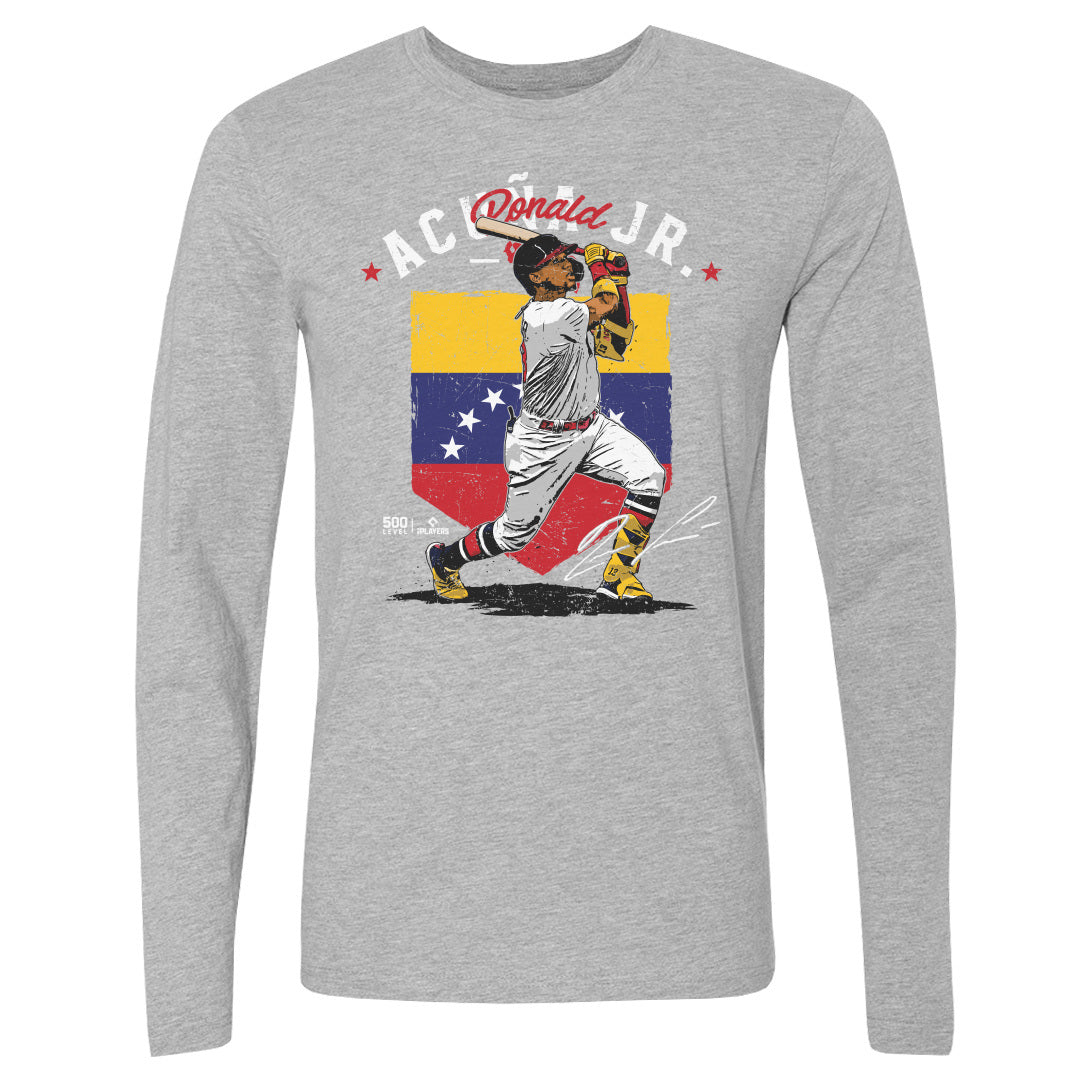 Ronald Acuna Jr. Men's Long Sleeve T-Shirt | 500 LEVEL