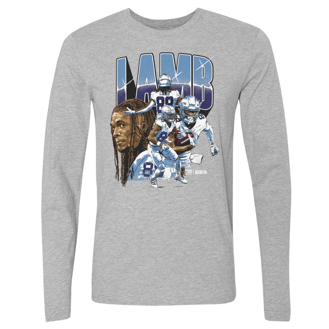 CeeDee Lamb Men's Long Sleeve T-Shirt | 500 LEVEL