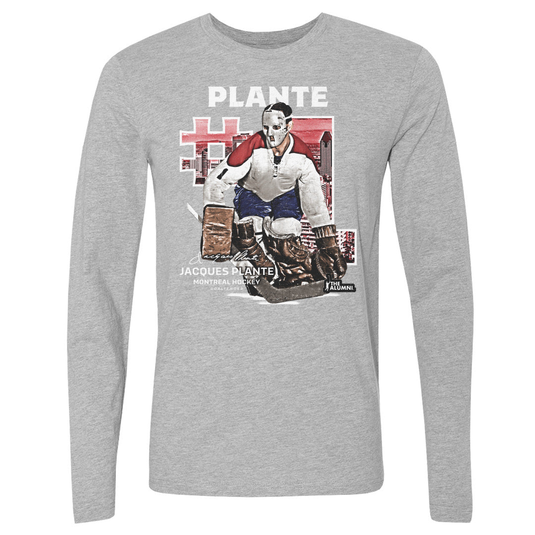 Jacques Plante Men's Long Sleeve T-Shirt | 500 LEVEL