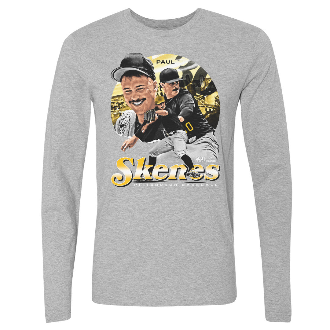 Paul Skenes Men's Long Sleeve T-Shirt | 500 LEVEL