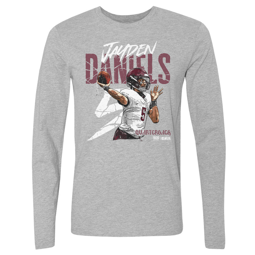 Jayden Daniels Men's Long Sleeve T-Shirt | 500 LEVEL