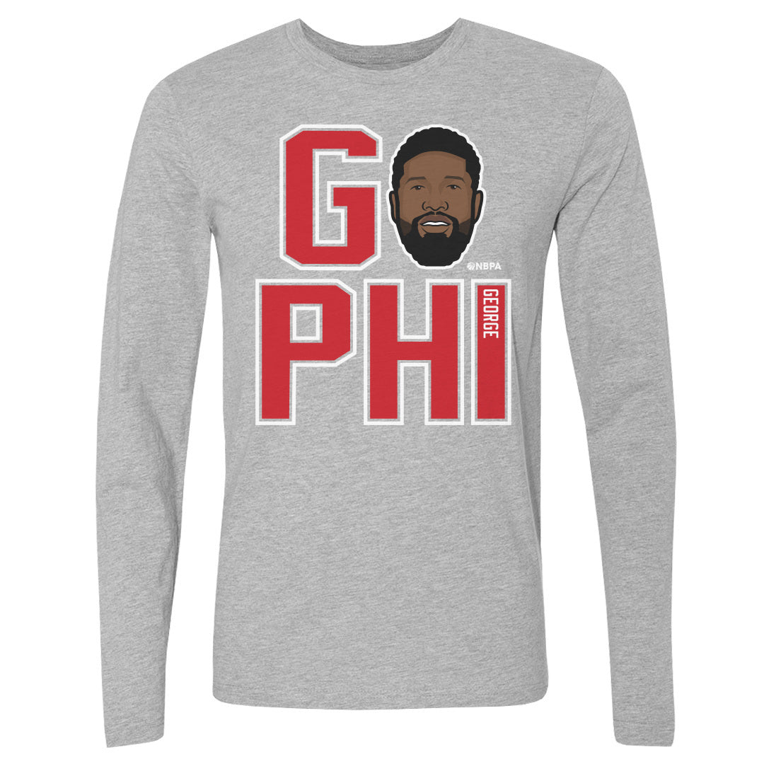 Paul George Men's Long Sleeve T-Shirt | 500 LEVEL
