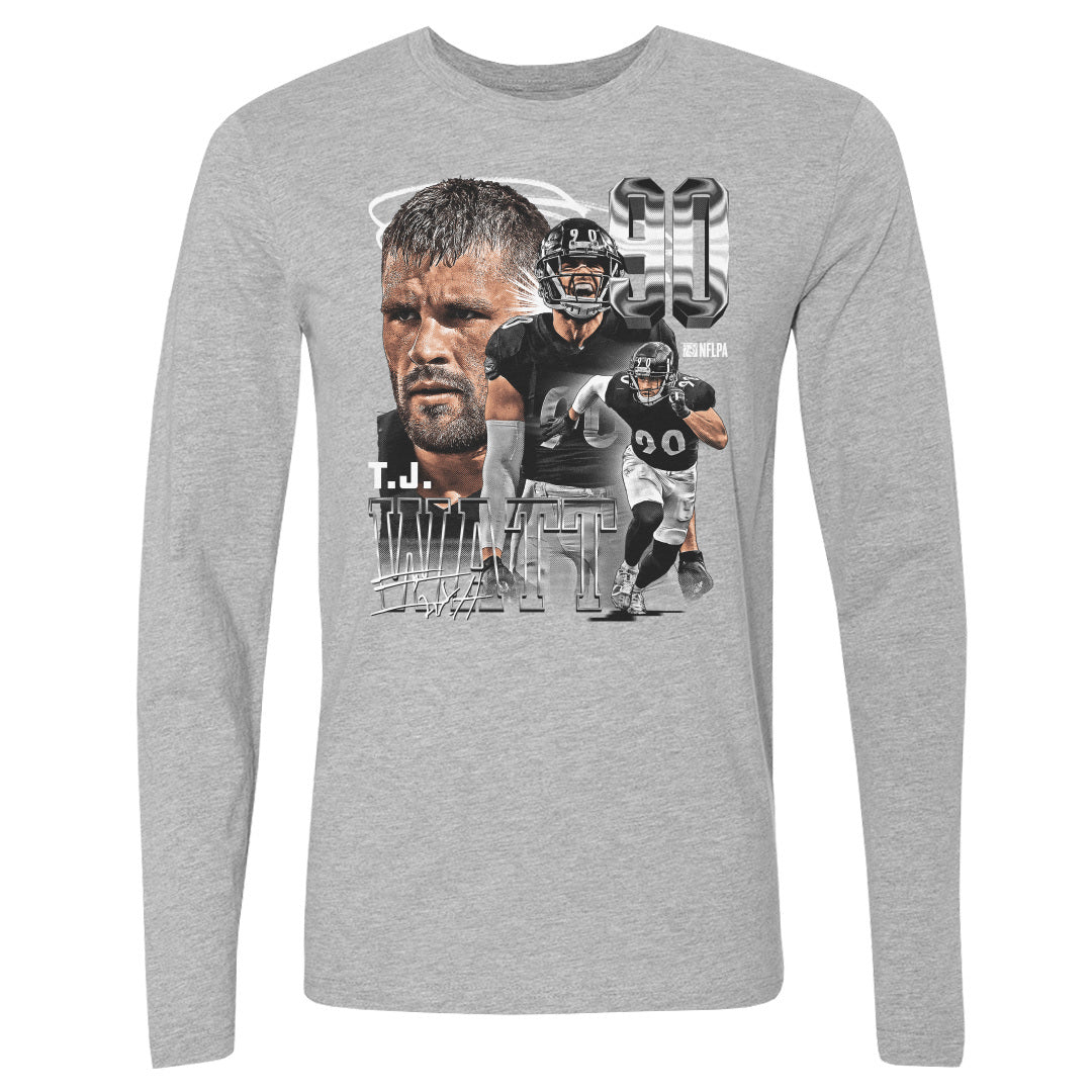 T.J. Watt Men's Long Sleeve T-Shirt | 500 LEVEL