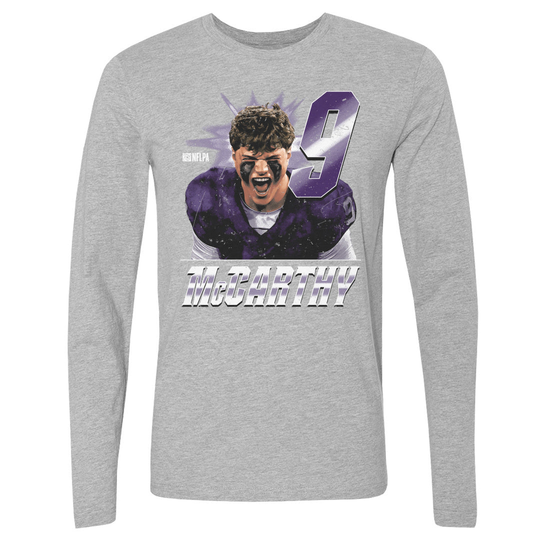 J.J. McCarthy Men's Long Sleeve T-Shirt | 500 LEVEL