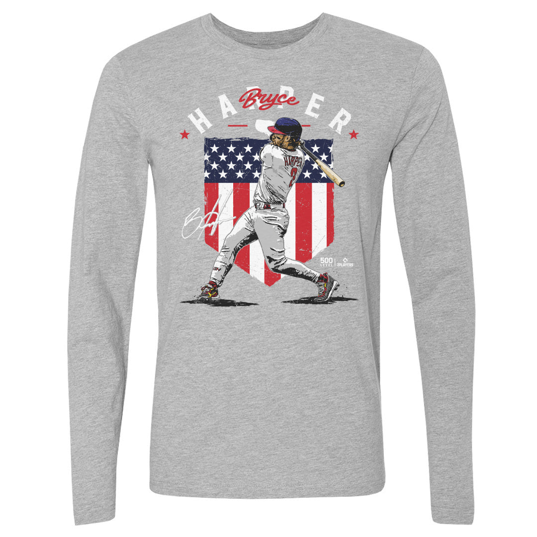 Bryce Harper Men's Long Sleeve T-Shirt | 500 LEVEL