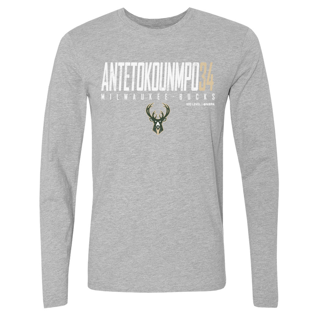 Giannis Antetokounmpo Men's Long Sleeve T-Shirt | 500 LEVEL