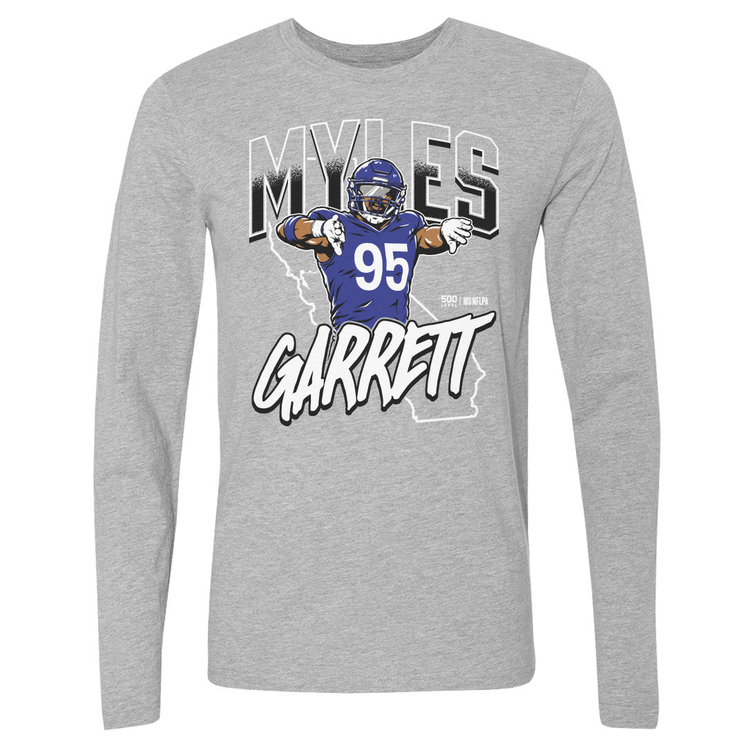 Myles Garrett Men's Long Sleeve T-Shirt | 500 LEVEL