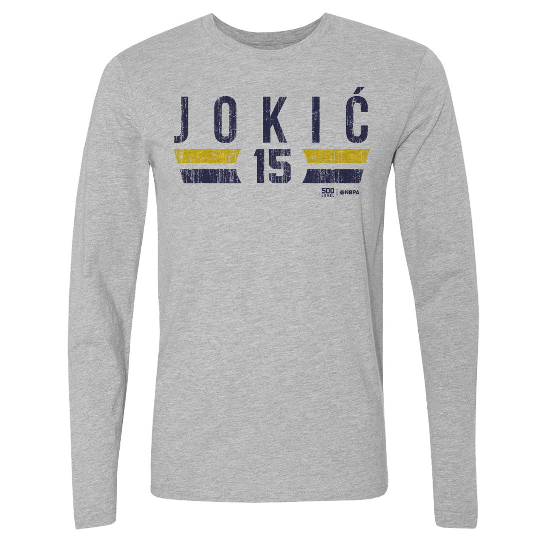 Nikola Jokic Men's Long Sleeve T-Shirt | 500 LEVEL
