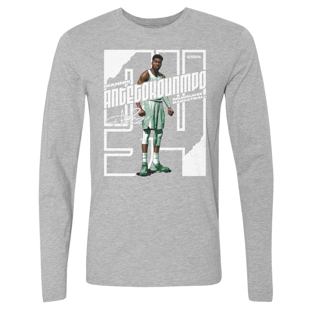 Giannis Antetokounmpo Men's Long Sleeve T-Shirt | 500 LEVEL