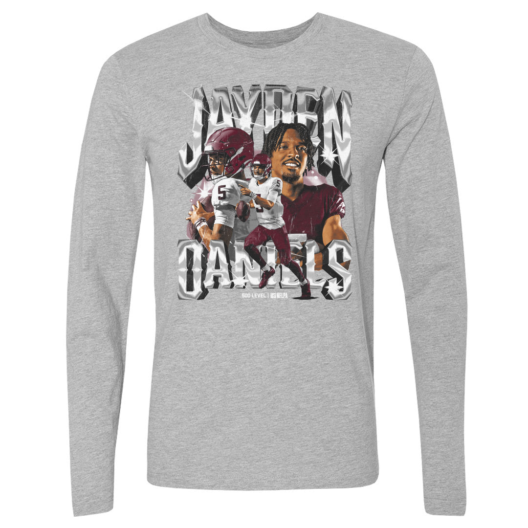 Jayden Daniels Men's Long Sleeve T-Shirt | 500 LEVEL