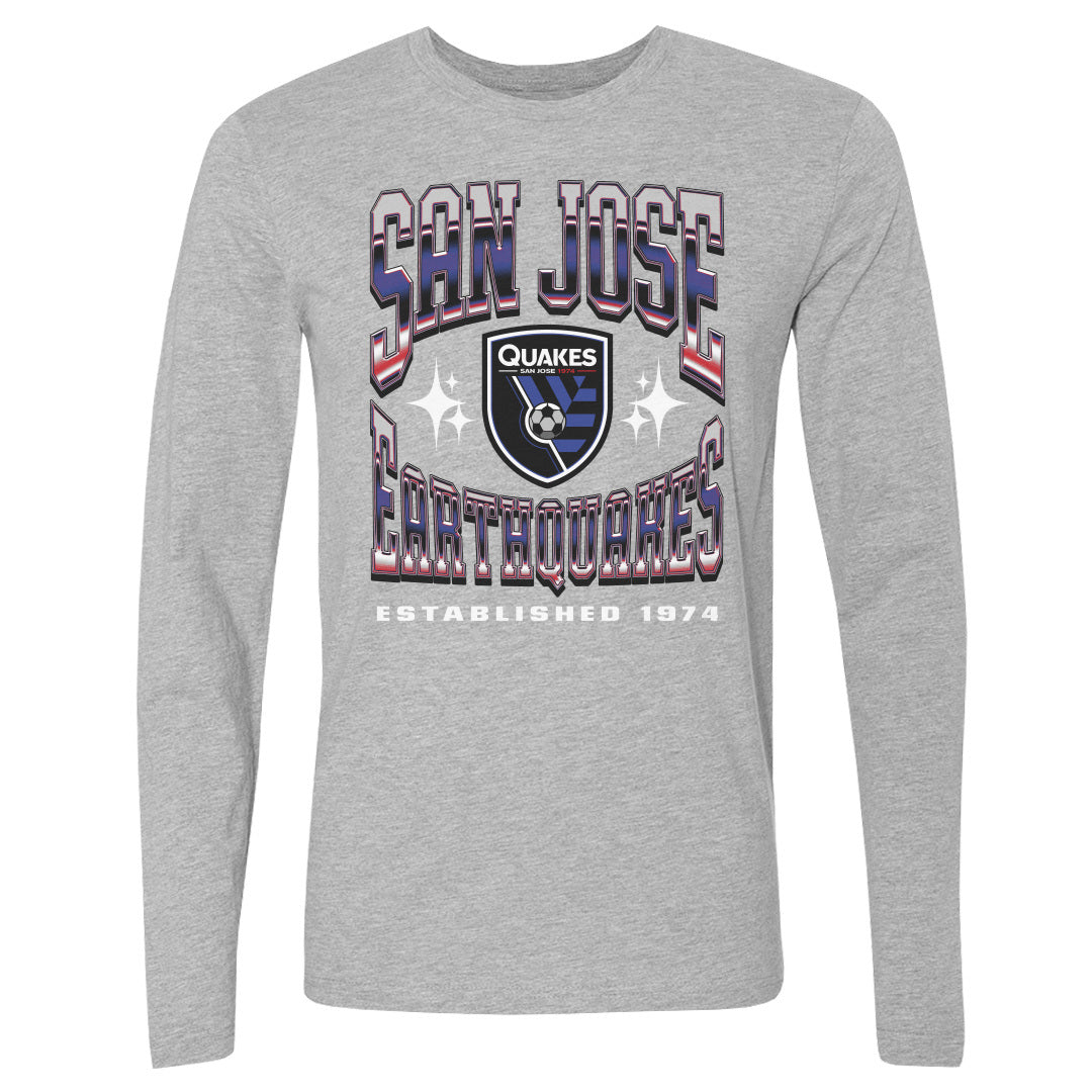 San Jose Earthquakes Men&#39;s Long Sleeve T-Shirt | 500 LEVEL