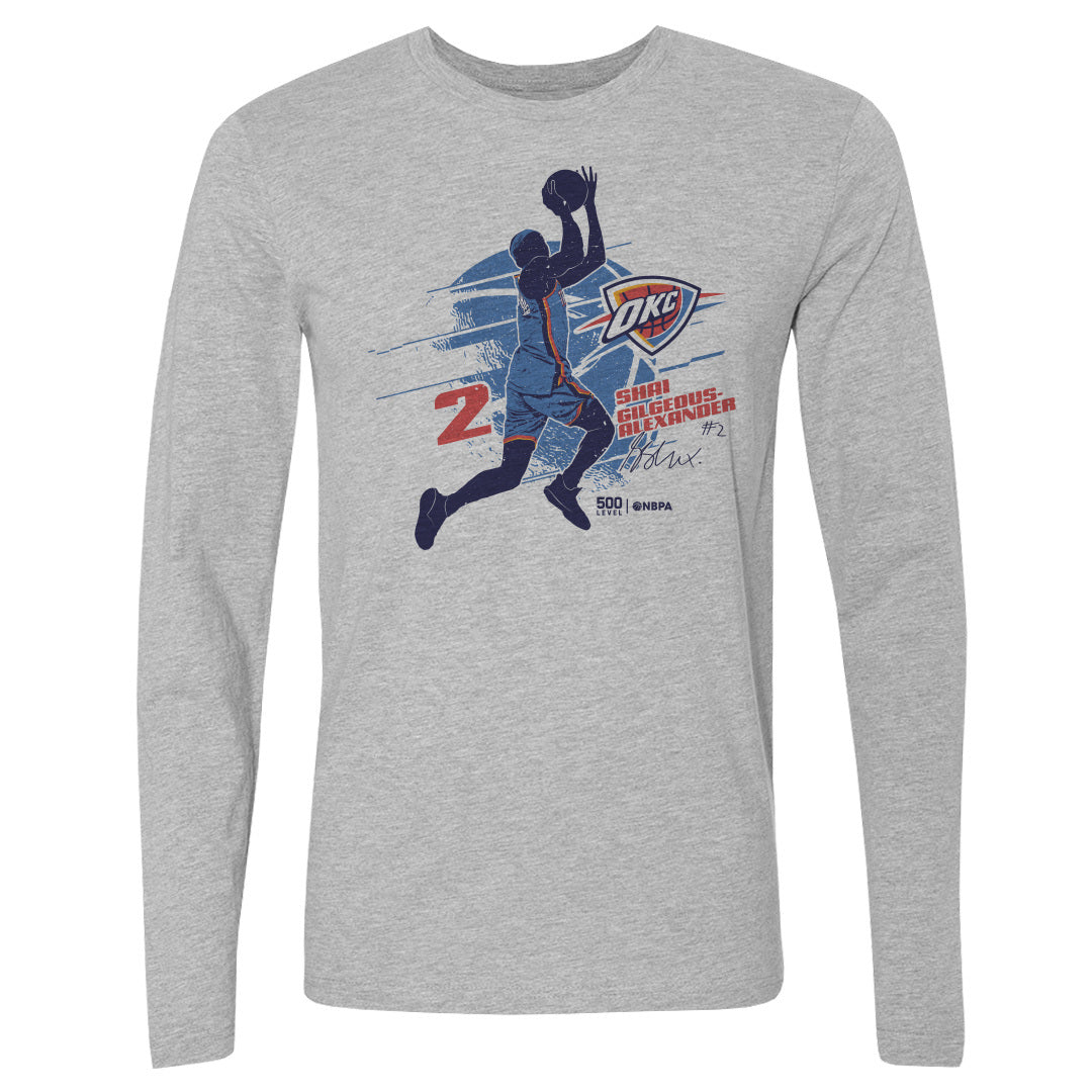 Shai Gilgeous-Alexander Men's Long Sleeve T-Shirt | 500 LEVEL