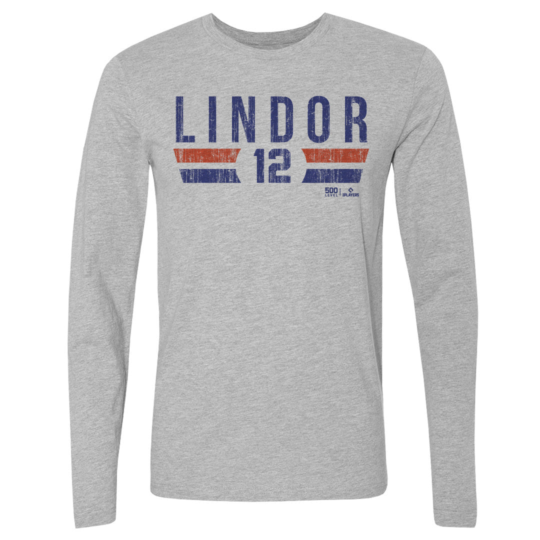 Francisco Lindor Men's Long Sleeve T-Shirt | 500 LEVEL