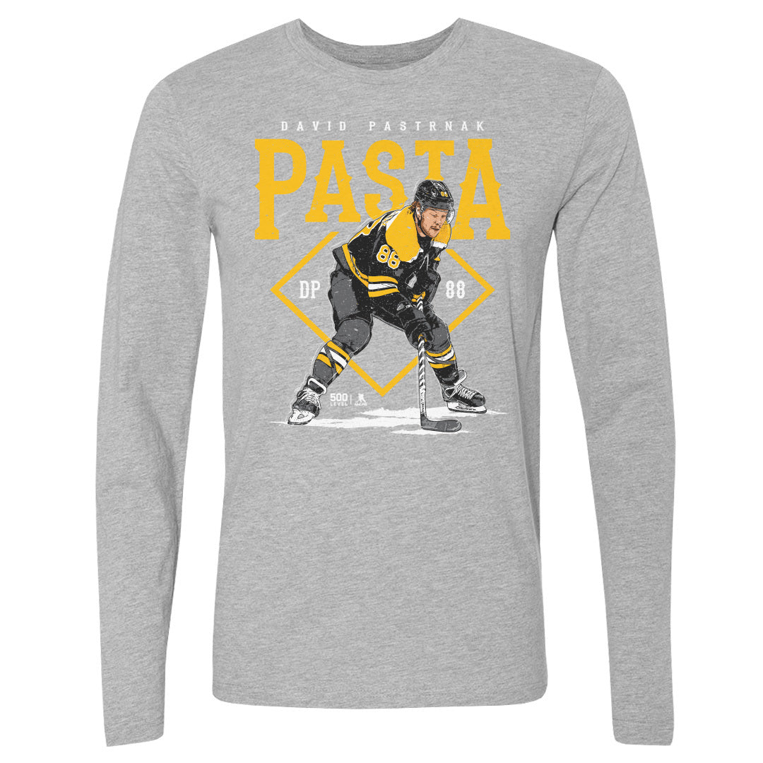 David Pastrnak Men's Long Sleeve T-Shirt | 500 LEVEL