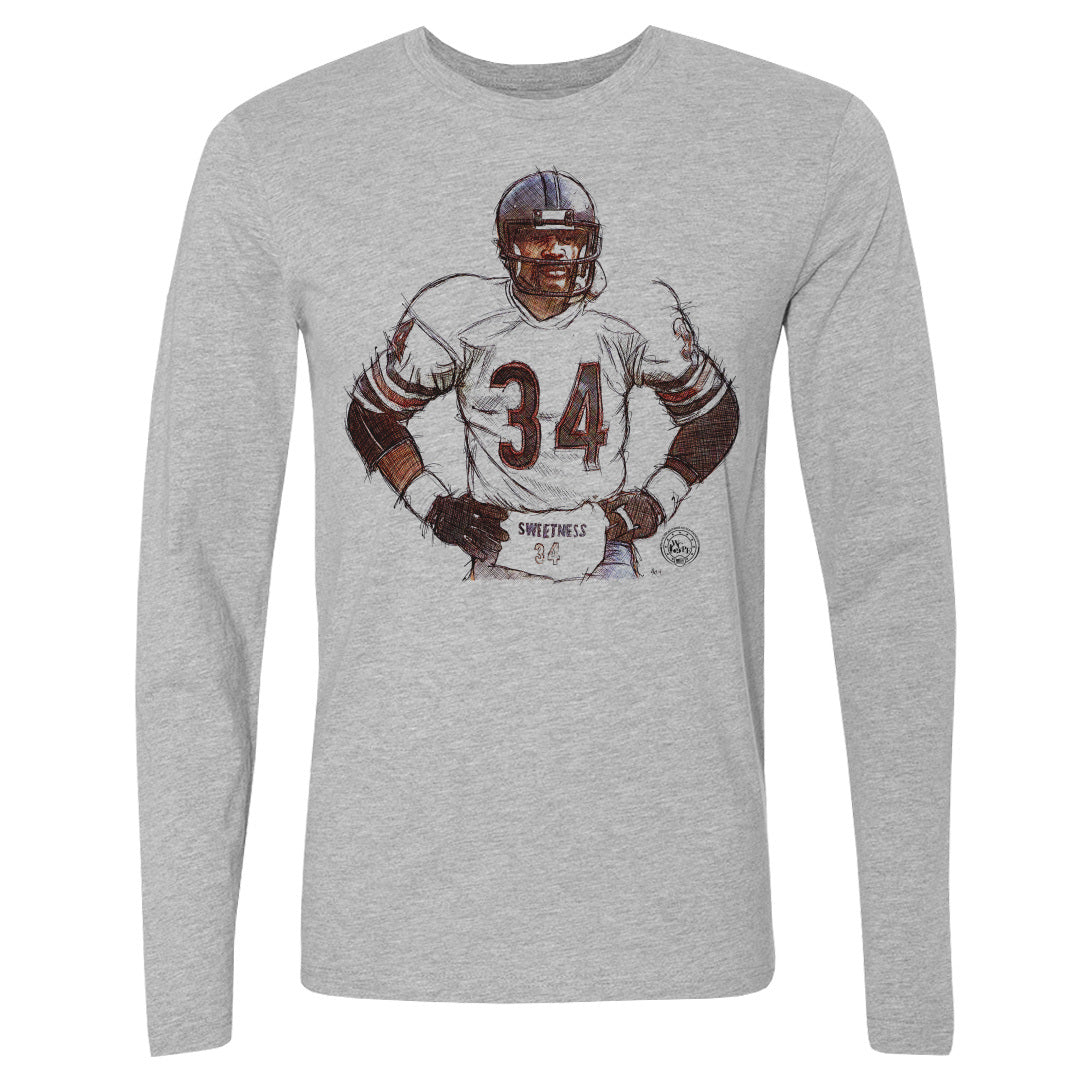 Walter Payton Men's Long Sleeve T-Shirt | 500 LEVEL
